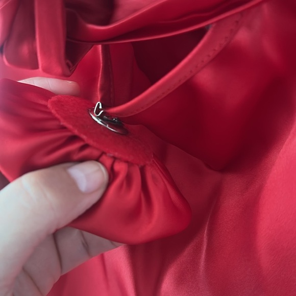 Hello Molly TREND LOVER SATIN MAXI DRESS RED Small - Picture 9 of 9